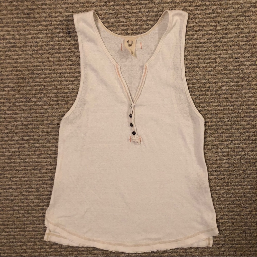 White Free People Tank